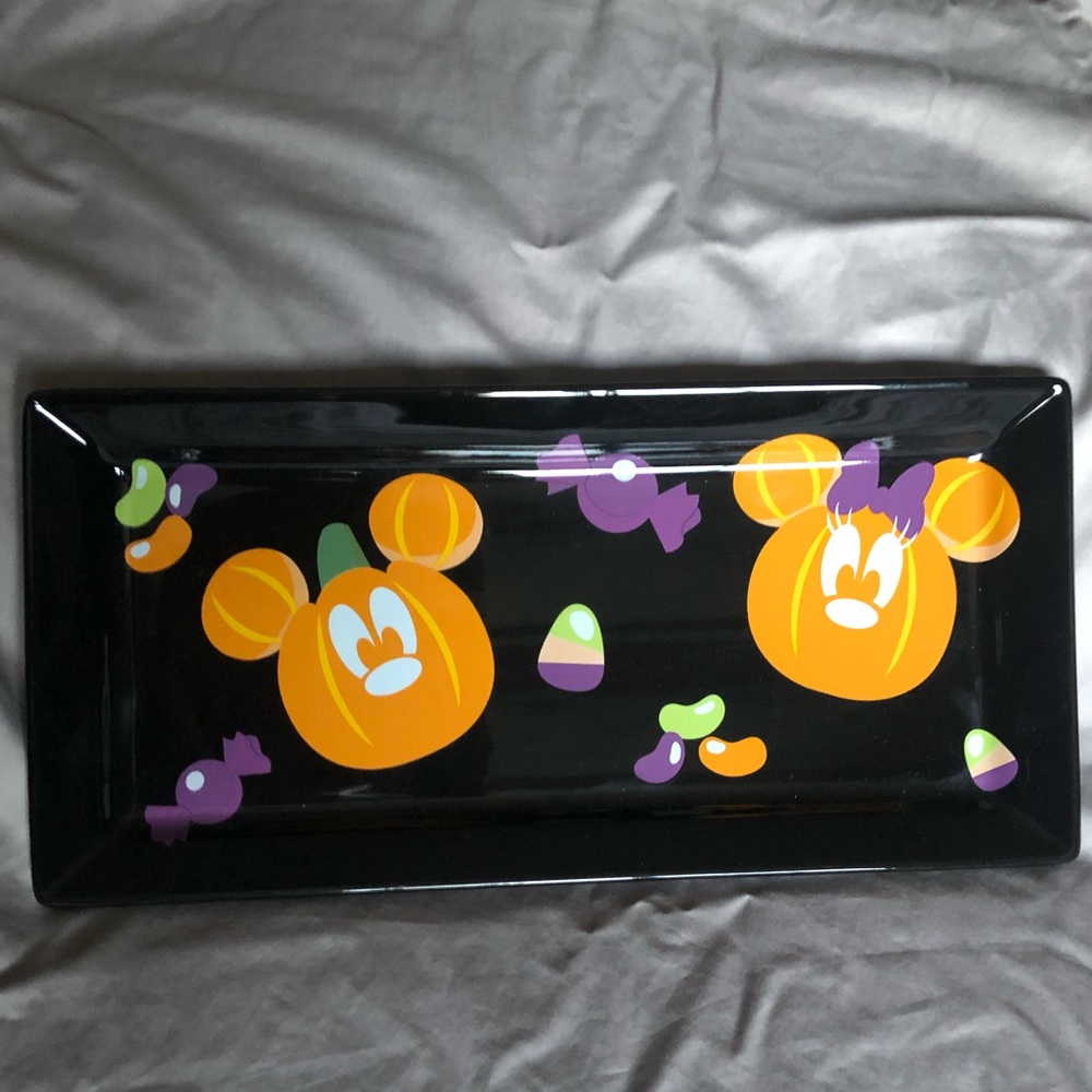 Halloween Mickey & Minnie platter